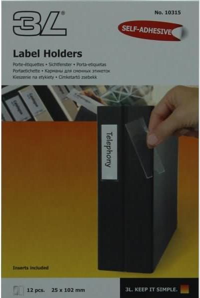 Actual product image Viewing window Label Holders