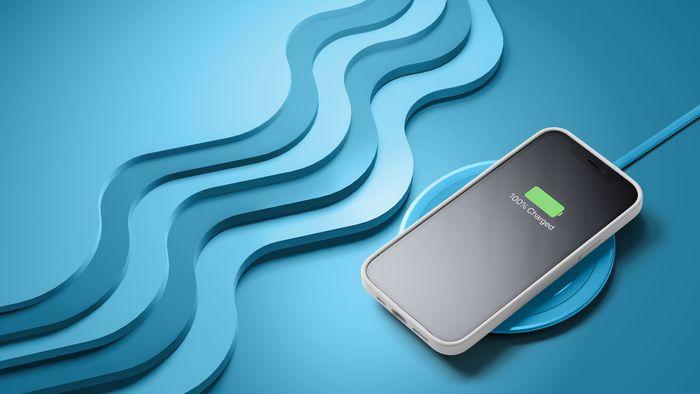 Actual product image Cellularline Neon Wireless Charger - Apple, Samsung and other Wireless Smartphones (10 W)