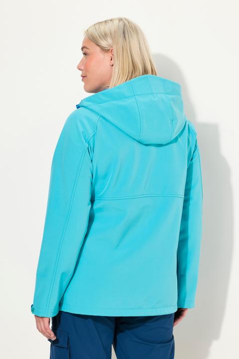 Produktbild Ulla Popken Softshelljacke, Kapuze, Zipptaschen, Klettriegel (46, 48)