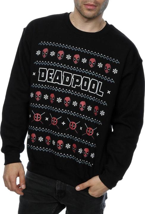 Produktbild Deadpool Logo Christmas Sweatshirt (L)