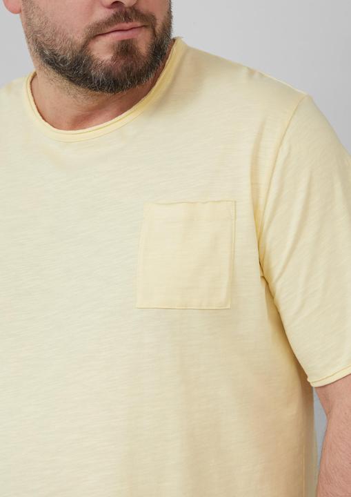 Image du produit S.Oliver T-Shirt Flammgarn-T-Shirt mit Brusttasche und offenen Kanten (5XL)
