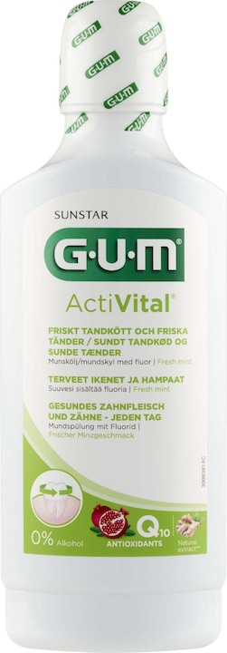 Image du produit GUM Bain de bouche ActiVital, solution de 500 ml (500 ml, Bains de bouche)