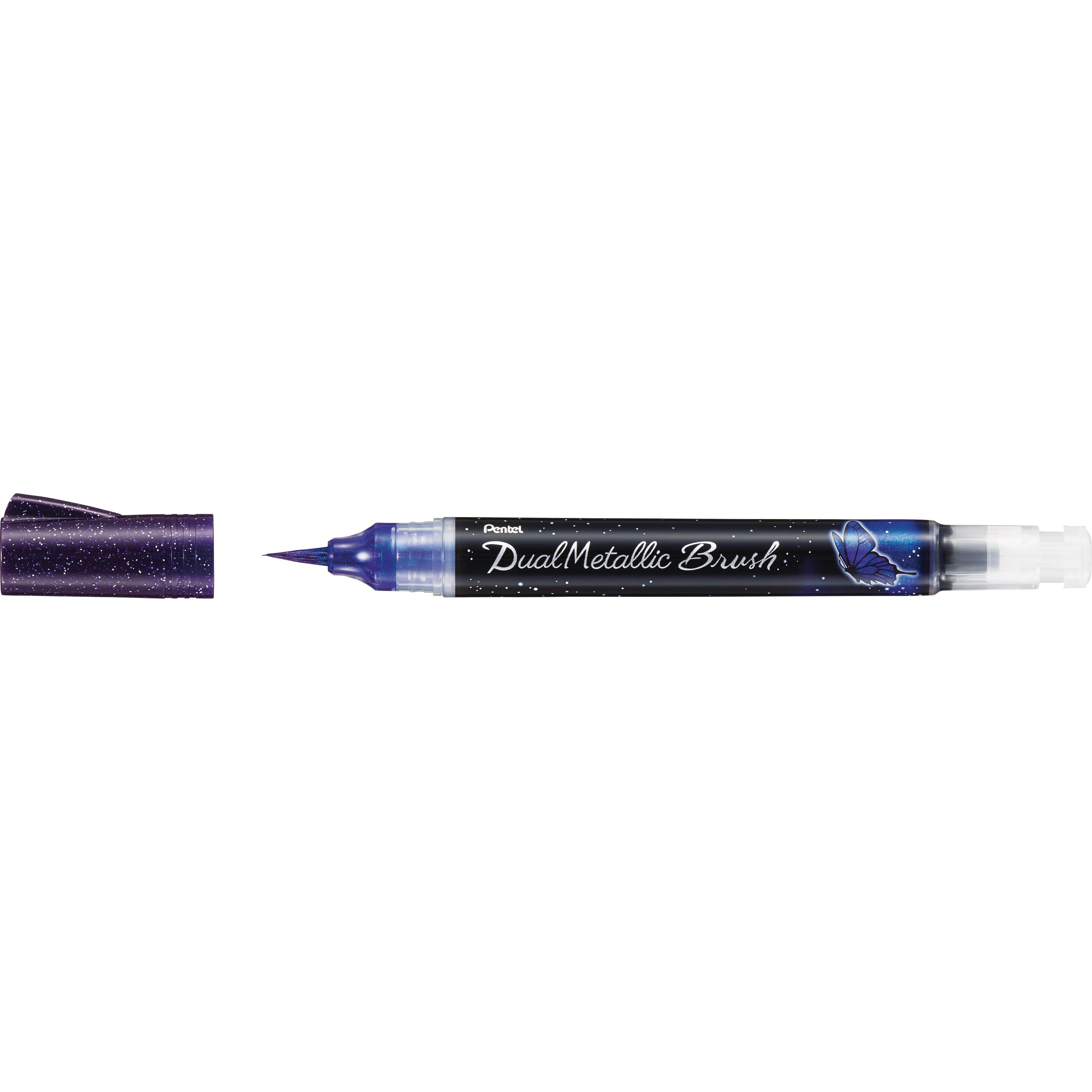 Pentel, Marker, Brushpen Dual Metallic XGFH-DV violett (Violett, 1 x)