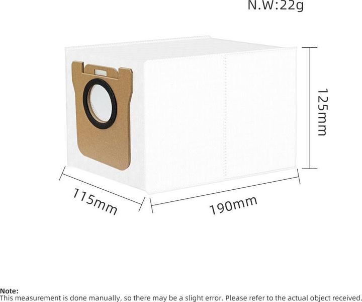 Immagine prodotto Plutoos 8 sacchetti per Xiaomi X10+/X20+/DreameL10sUltra/L20Ultra/L10 Ultra hoover 2.5L (8x)