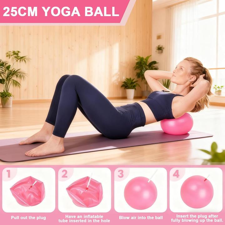 Actual product image Kindlume Pilates Fitness-Set (13-teilig) mit Gymnastikball