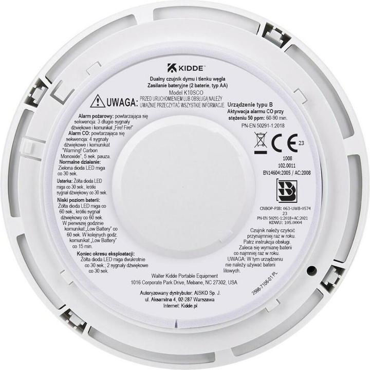 Actual product image Kidde K10SCO
