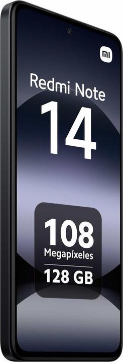 Produktbild Xiaomi Note 14 (128 GB, Black, Midnight Black, 6.67", Hybrid Dual SIM, 4G)