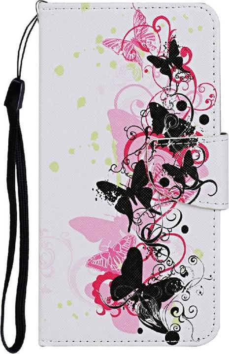 Actual product image Cover-Discount Galaxy A22 4G - leather case butterfly white (Samsung Galaxy A22)