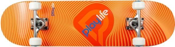 Playlife Illusie oranje skateboard (8")