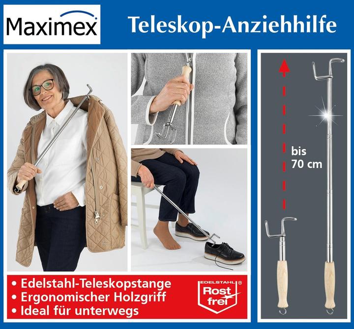 Actual product image Maximex Telescopic dressing aid (Uptick)