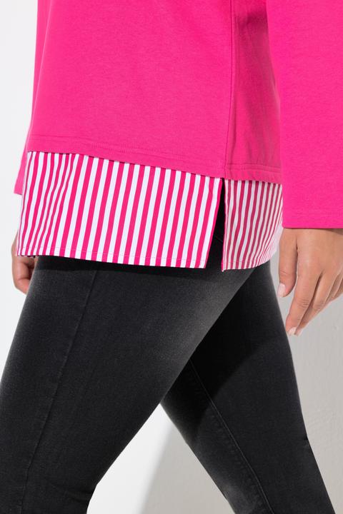 Produktbild Ulla Popken Sweater, Blusensaum, Rundhals, Langarm (62)