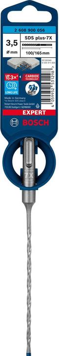 Immagine prodotto Bosch Professional Zubehör Trapano a percussione Expert SDS plus-7X, 3,5 x 100 x 165 mm (3,5 millimetri)