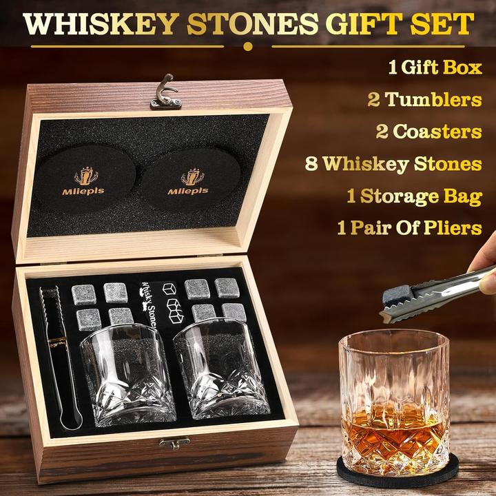 Actual product image Miiepls Whisky Gläser Geschenk-Set (2.50 dl, Whisky glass)