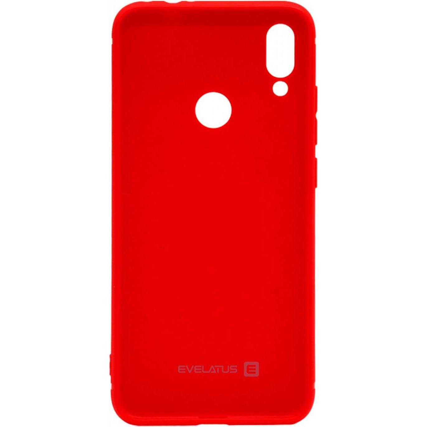 Evelatus Redmi 7 Silicone morbido (Xiaomi Redmi 7), Cover smartphone, Rosso