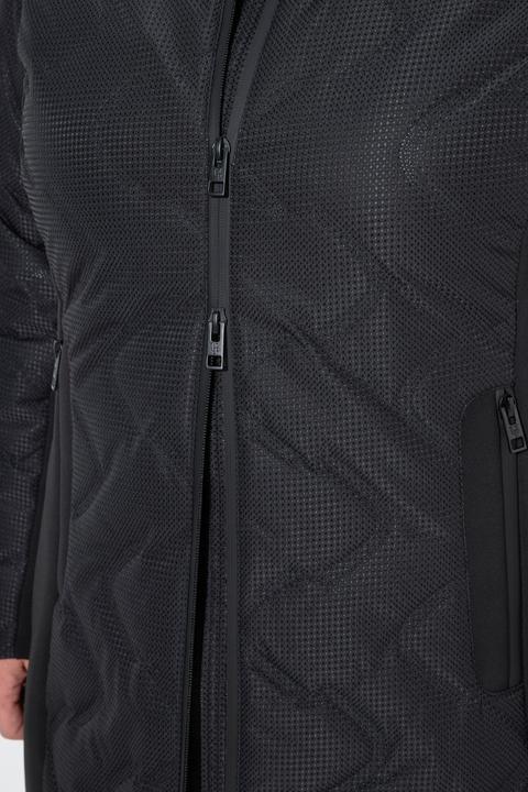 Image du produit Ulla Popken Veste matelassée HYPRAR à capuche, matelassage au laser et empiècements en Softschell (42, 44)