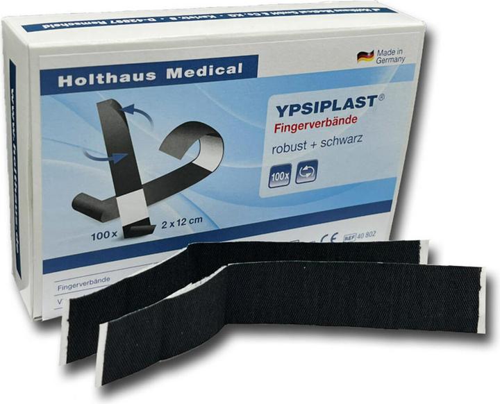 Holthaus Medical finger plasters YPSIPLAST® 40802 black 2.0 x 12.0 cm, 100 pcs. (100 x)