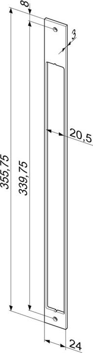 Produktbild Assa Abloy Distanzbleche zu Lineartüröffner