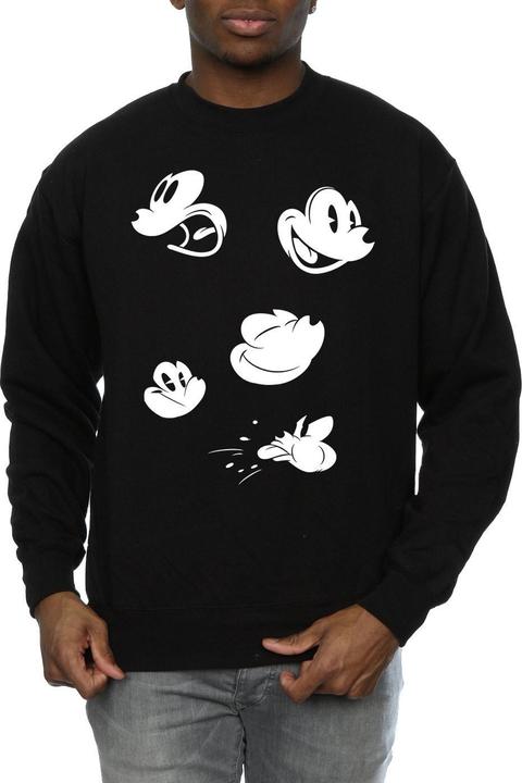 Actual product image Disney Mens Mickey Mouse Faces Sweatshirt (XL)