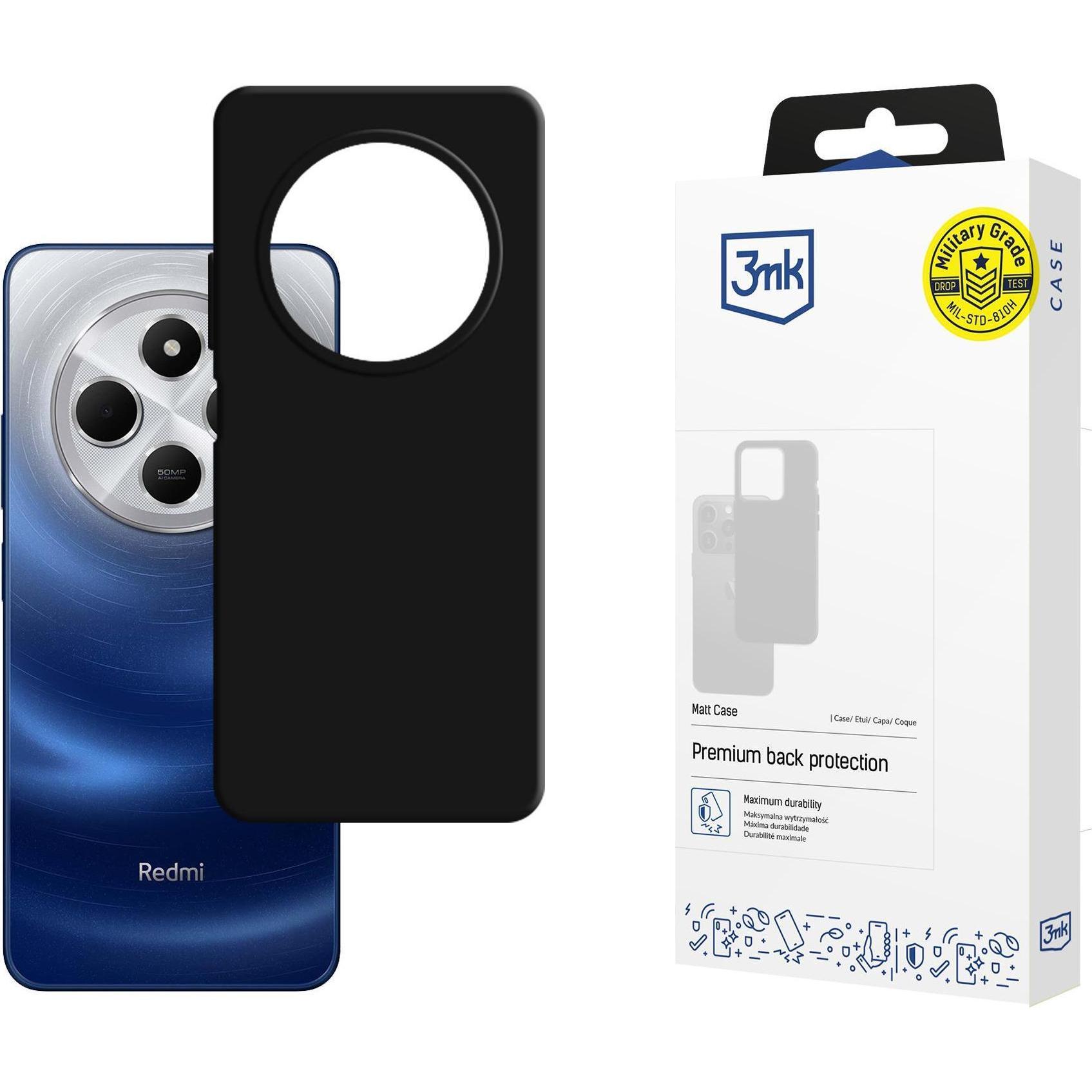 3Mk Nero Matt Case (Xiaomi Redmi 14C), Cover Smartphone,