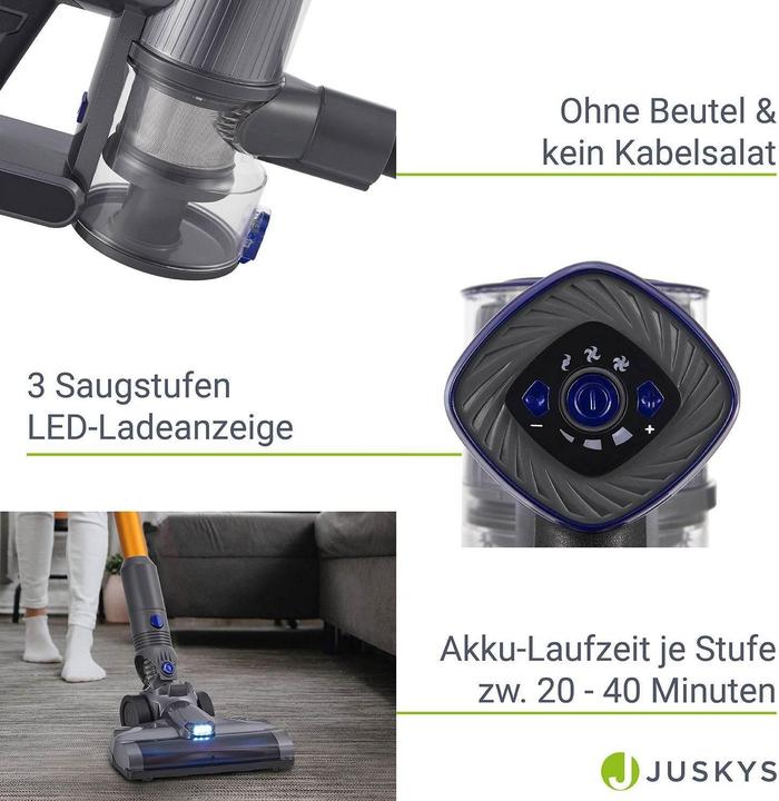 Produktbild Juskys Akkustaubsauger VC2101