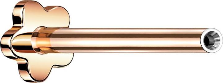 Immagine prodotto Star Piercing Asta per Labret Micro Threadless Flower oro rosa (Titanio G23, senza ottone)