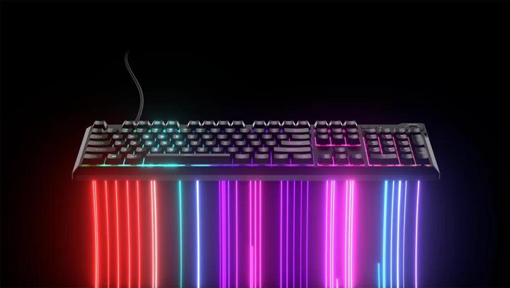 Actual product image Corsair K55 Core - Gaming Keyboard - Lighted RGB LED - Rubberdome - Light gray - US QWERTY (CH -9226 (US, Cable)