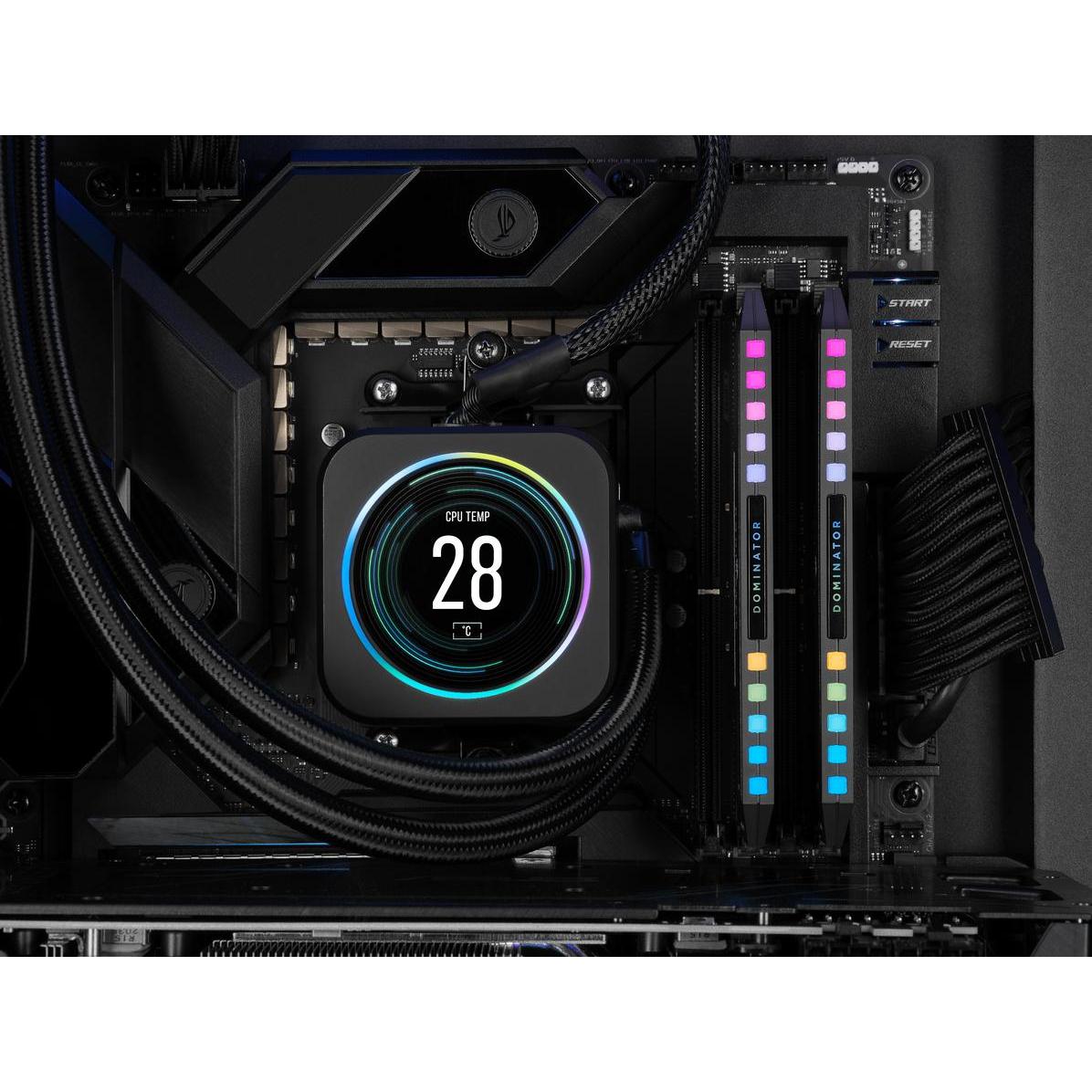Thumbnail - Corsair Dominator Platinum RGB (2 x 16GB, 5600 MHz, DDR5-RAM, DIMM), RAM, Schwarz