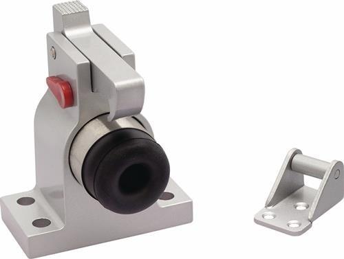 Produktbild Schlegel Türfeststeller 001/588/1 Alu.silberf.einbrennlackiert Bodenmontage SCHNEGEL (1 Stk.)