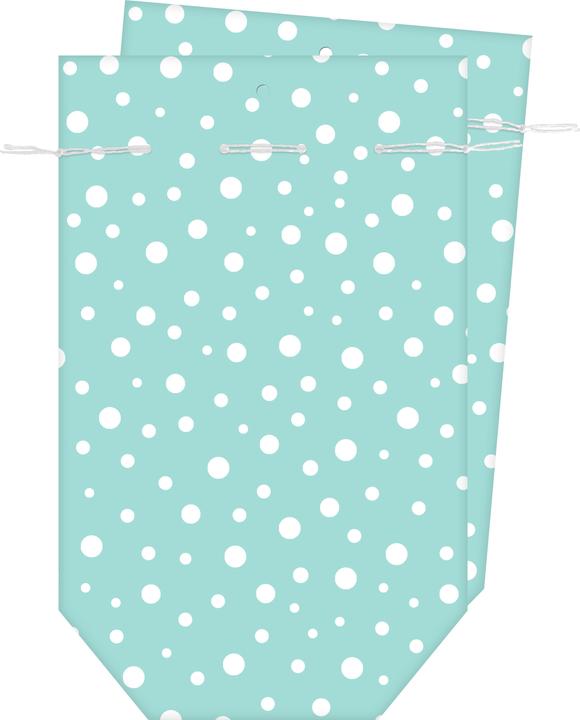 Produktbild Braun + Company Geschenktragetasche Seide 2er Polka Dots (2x)