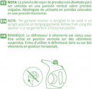 Actual product image Kiwi 900w portable vertical steam iron (900 W)