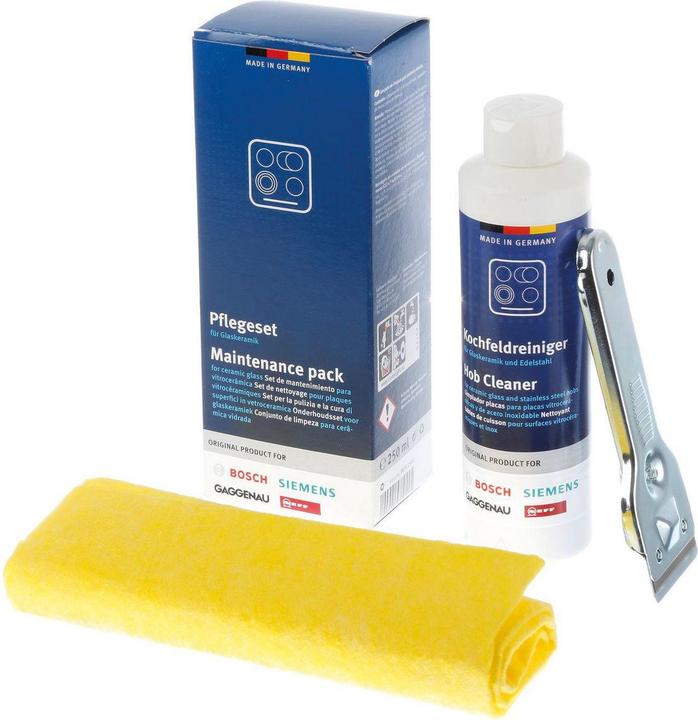 Actual product image Siemens Care set for glass ceramic hobs