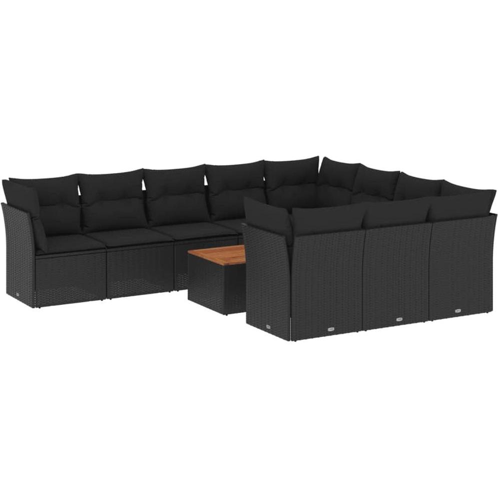 VidaXL, Gartenlounge, 10-tlg. Garten-Lounge-Set mit Kissen