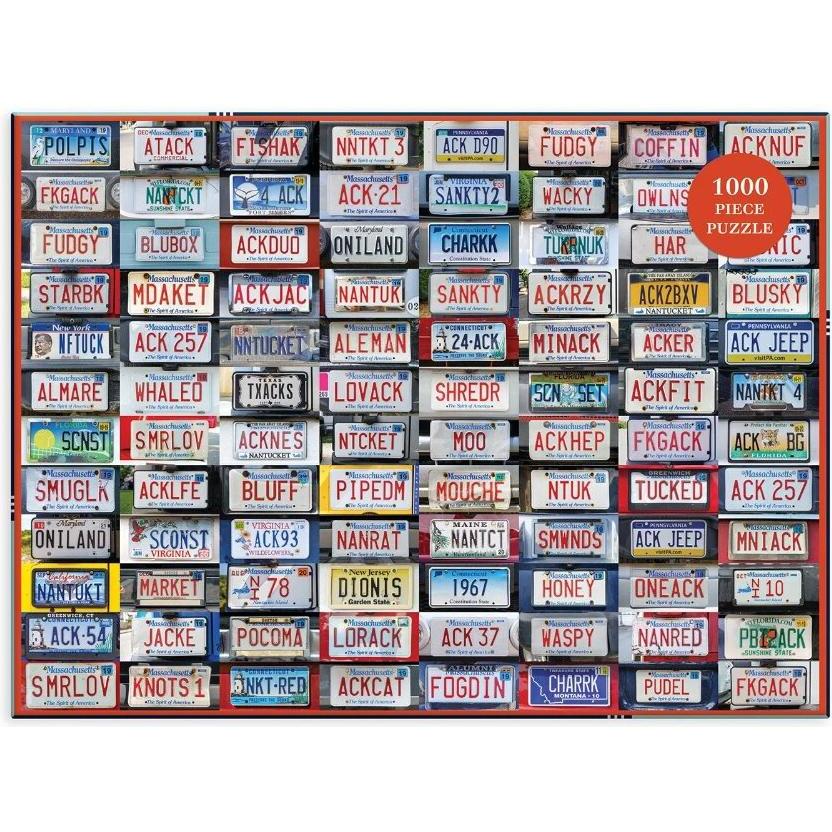 Abrams & Chronicle Nantucket License Plates 1000 Piece Puzzle (1000 Teile)