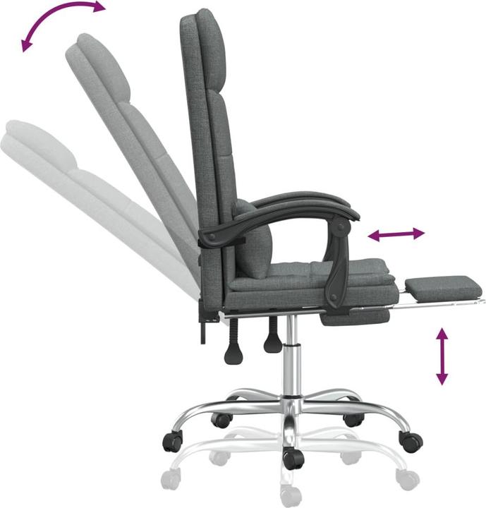 Image du produit vidaXL Massage-Bürostuhl (46.50 - 56 cm)