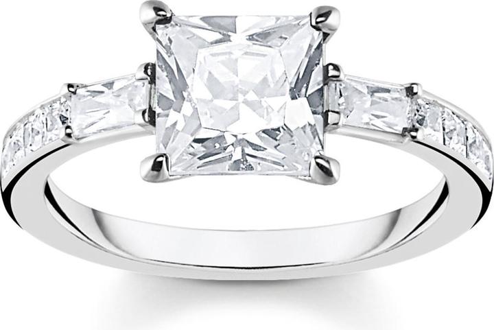 Immagine prodotto Thomas Sabo Anello pietre bianche argento (58, 925 Argento)
