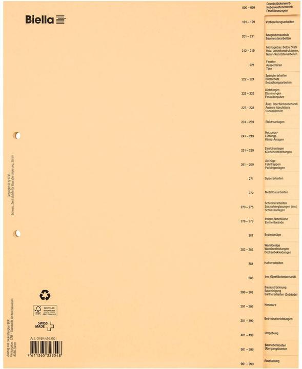 Biella Bauabrechnungsregister, deutsch