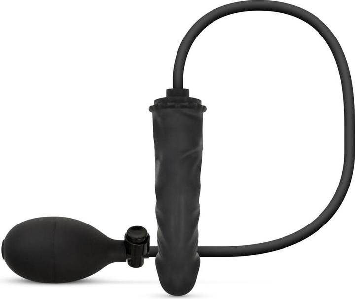 Easytoys Anal Collection Aufblasbarer Dildo mit Pumpe 14,5 cm Schwarz