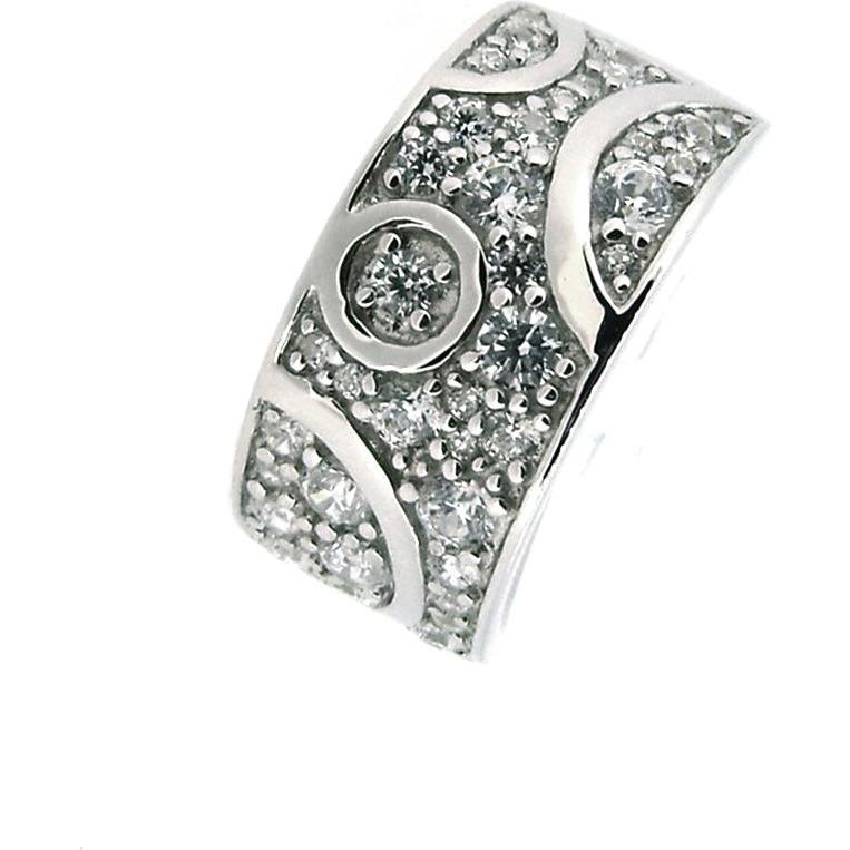 Gooix, Ring, Design Ring mit Zirkonia, (56, 925 Silber)
