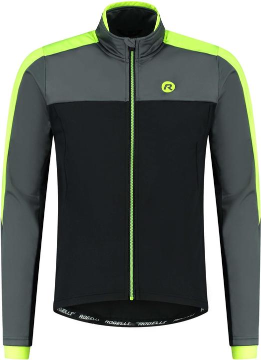 Actual product image Rogelli Freeze Winter Fietsjack Heren - Wielrenjack - Zwart, Grijs, Fluor - Maat S (S)