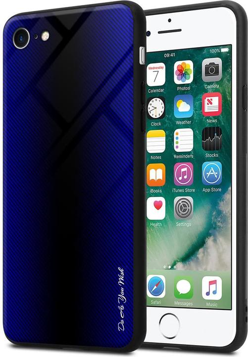 Actual product image Cadorabo TPU Striped Glass Cover (Apple iPhone 7, Apple iPhone SE (2nd Gen))