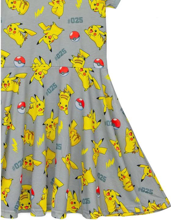 Produktbild Pokémon Kleid mit ausgestelltem Rock Mädchen kurzärmlig (116)