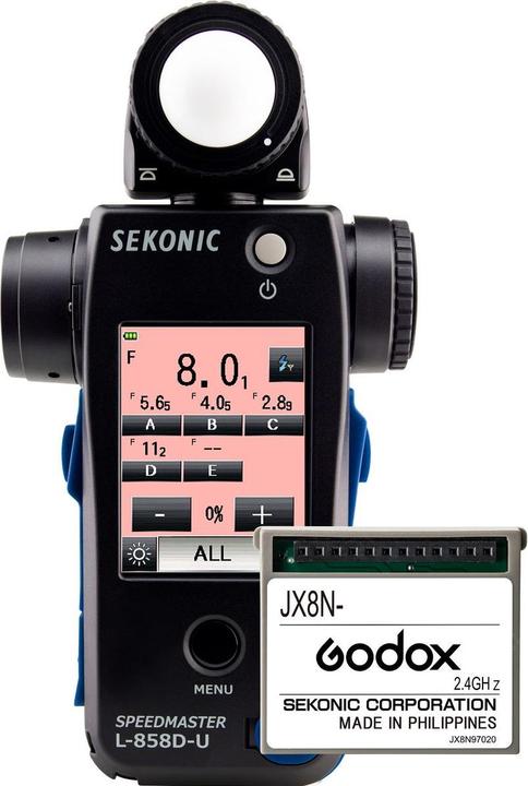 Sekonic L-858D mit Sender-Modul Godox (Belichtungsmesser)