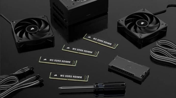 Image du produit Corsair DDR5, 5600MT/s 64GB 4x16GB RDIMM, Hynix Die, Single Rank, 40-40-40-77. Intel XMP 3.0, WS DDR5 RDIMM (4 x 16GB, 4800 MHz, RAM DDR5, DIMM)