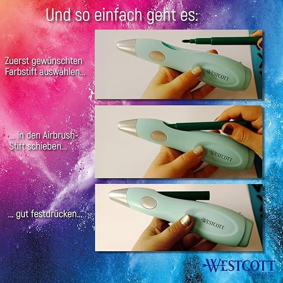 Actual product image Westcott Airbrush set for children