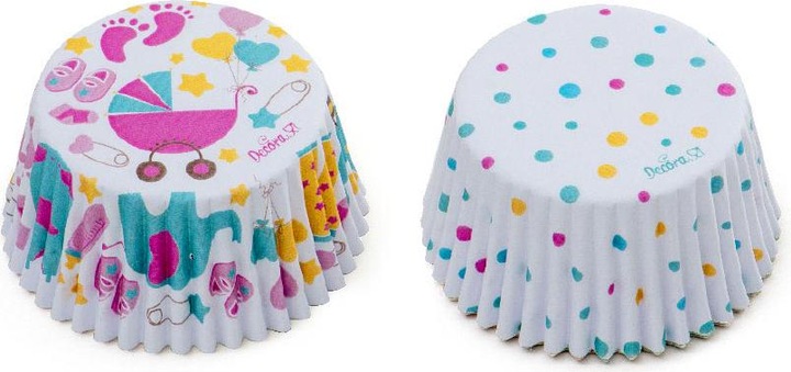 Produktbild Decora Cupcake-Kisten - Baby Shower Mädchen (36St.) (5 cm)