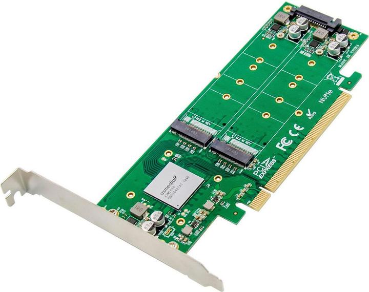 Immagine prodotto MicroConnect SSD PCIe x16 a X4X4 M.2 NVMe
