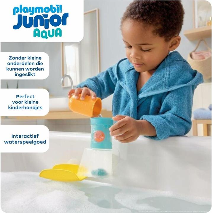 Actual product image Playmobil JUNIOR AQUA: Waterfall tank with slide (71775)