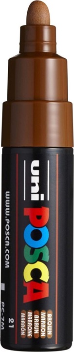 Actual product image Posca Marker PC-7M round tip (Brown, 5.50 mm, 1 x)