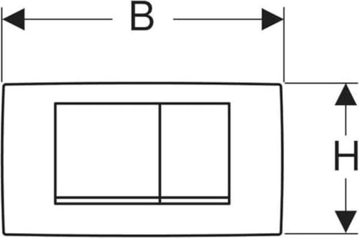 Produktbild Geberit Betätigungsplatte Twinline 30