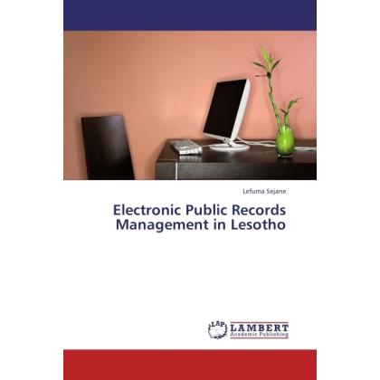 Electronic Public Records Management in Lesotho, Fachbücher